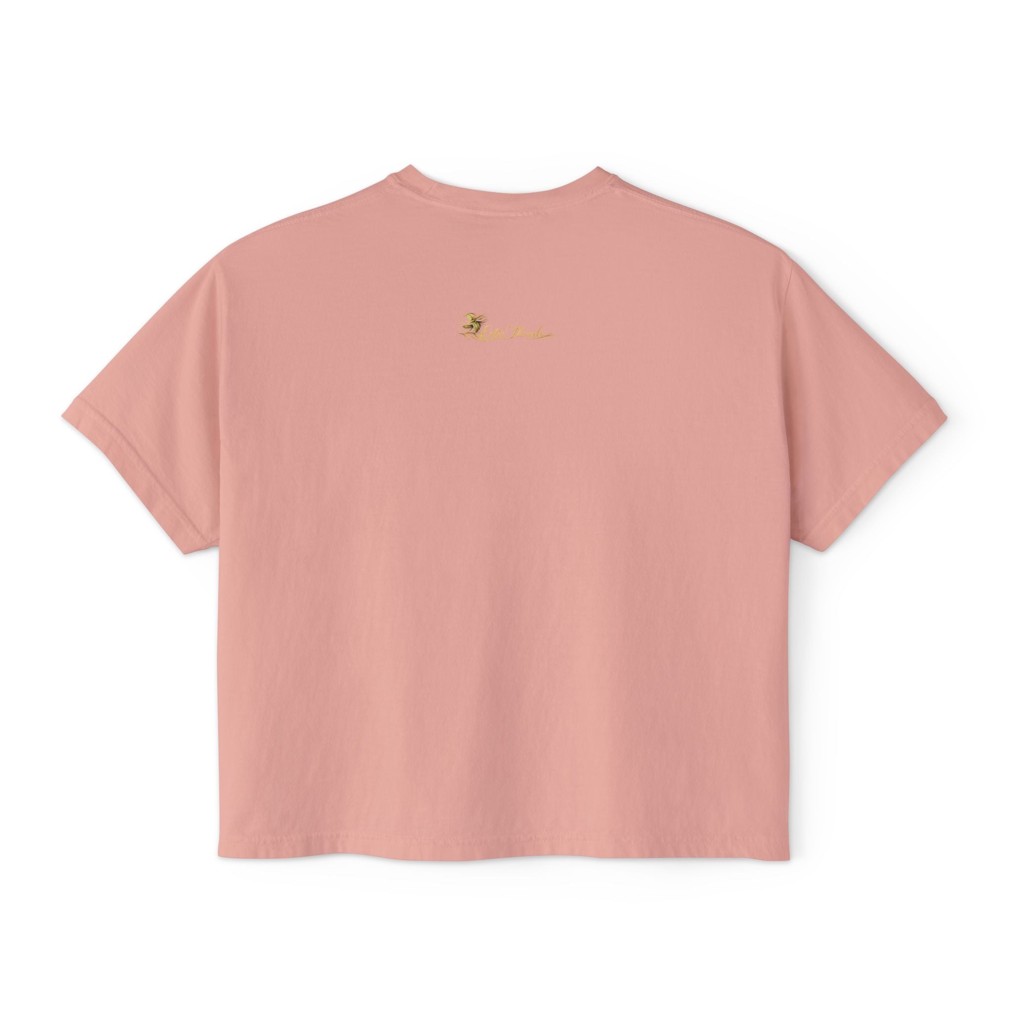 Professional Glow Maker Boxy Tee — Retro Pink & Orange Graphic Women's Shirt