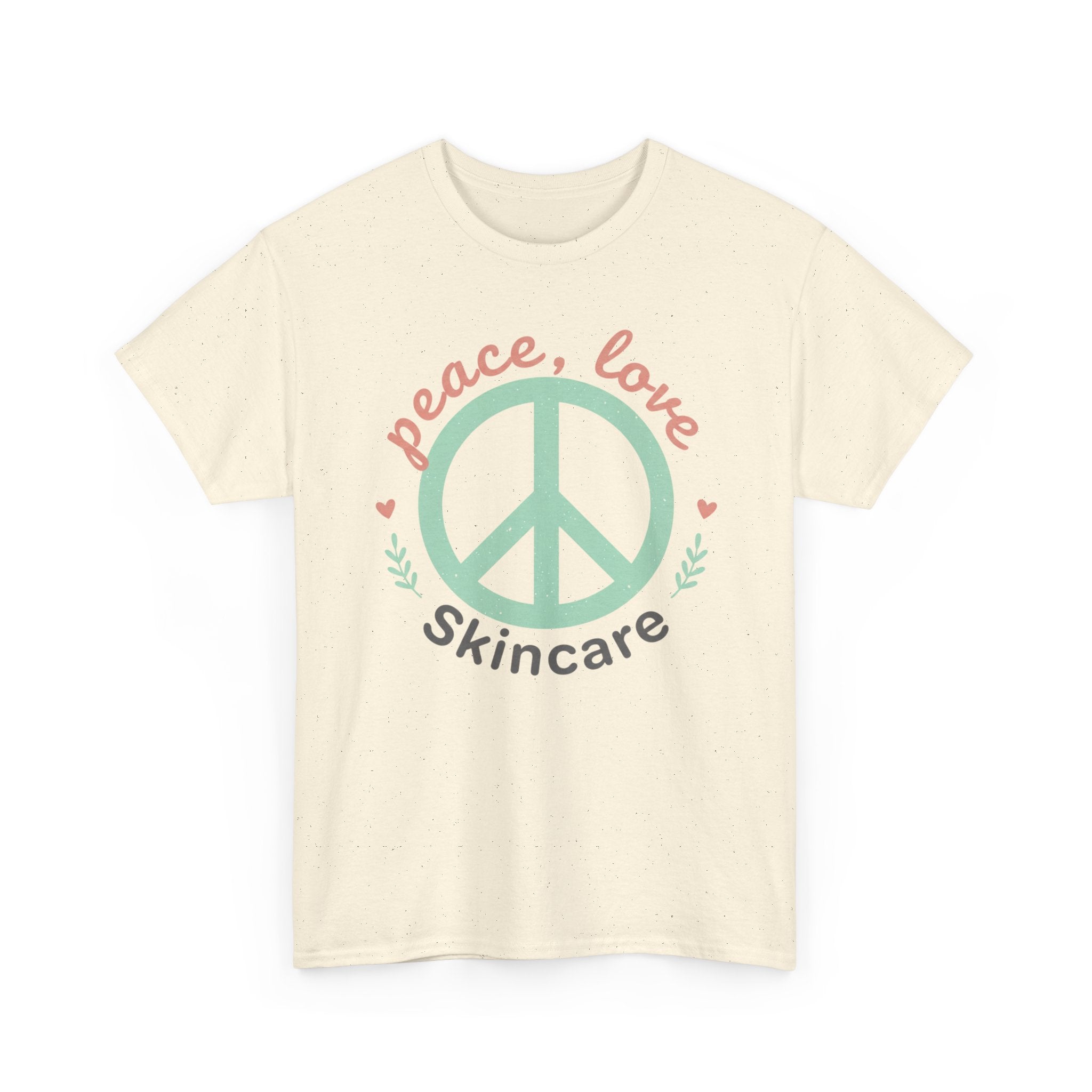 Peace Love Skincare T-Shirt — Cute Eco Vibes Graphic Tee