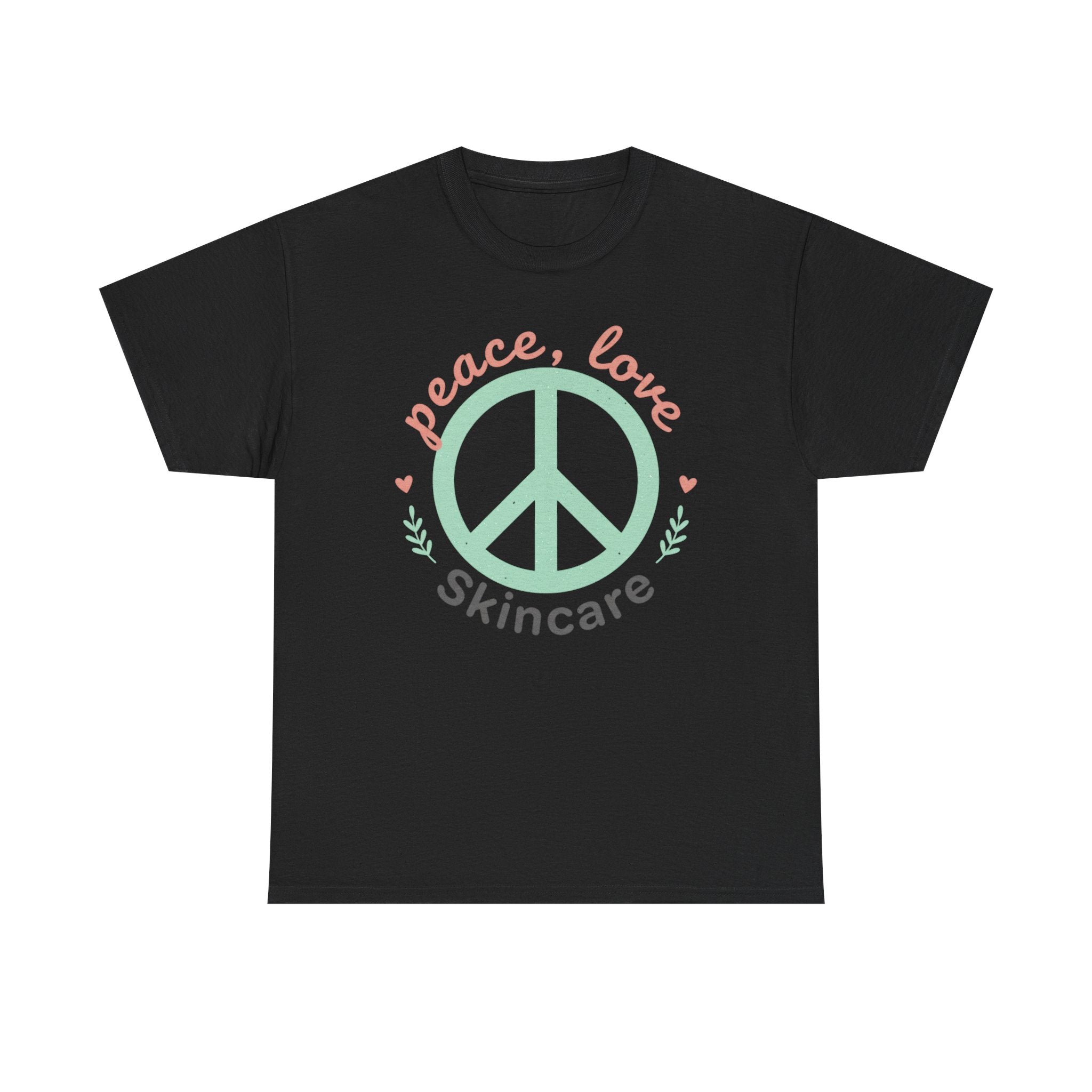 Peace Love Skincare T-Shirt — Cute Eco Vibes Graphic Tee