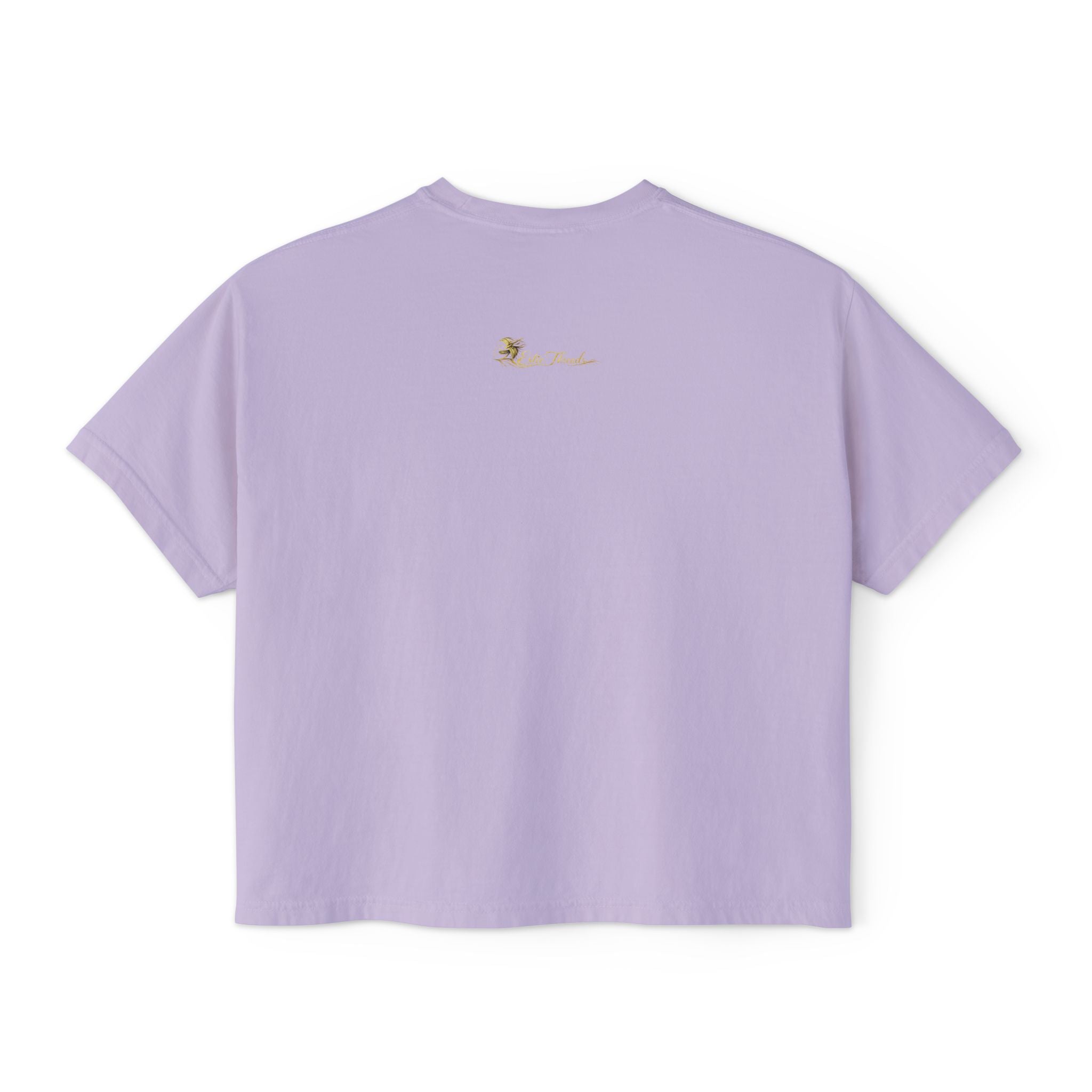 Professional Glow Maker Boxy Tee — Retro Pink & Orange Graphic Women's Shirt