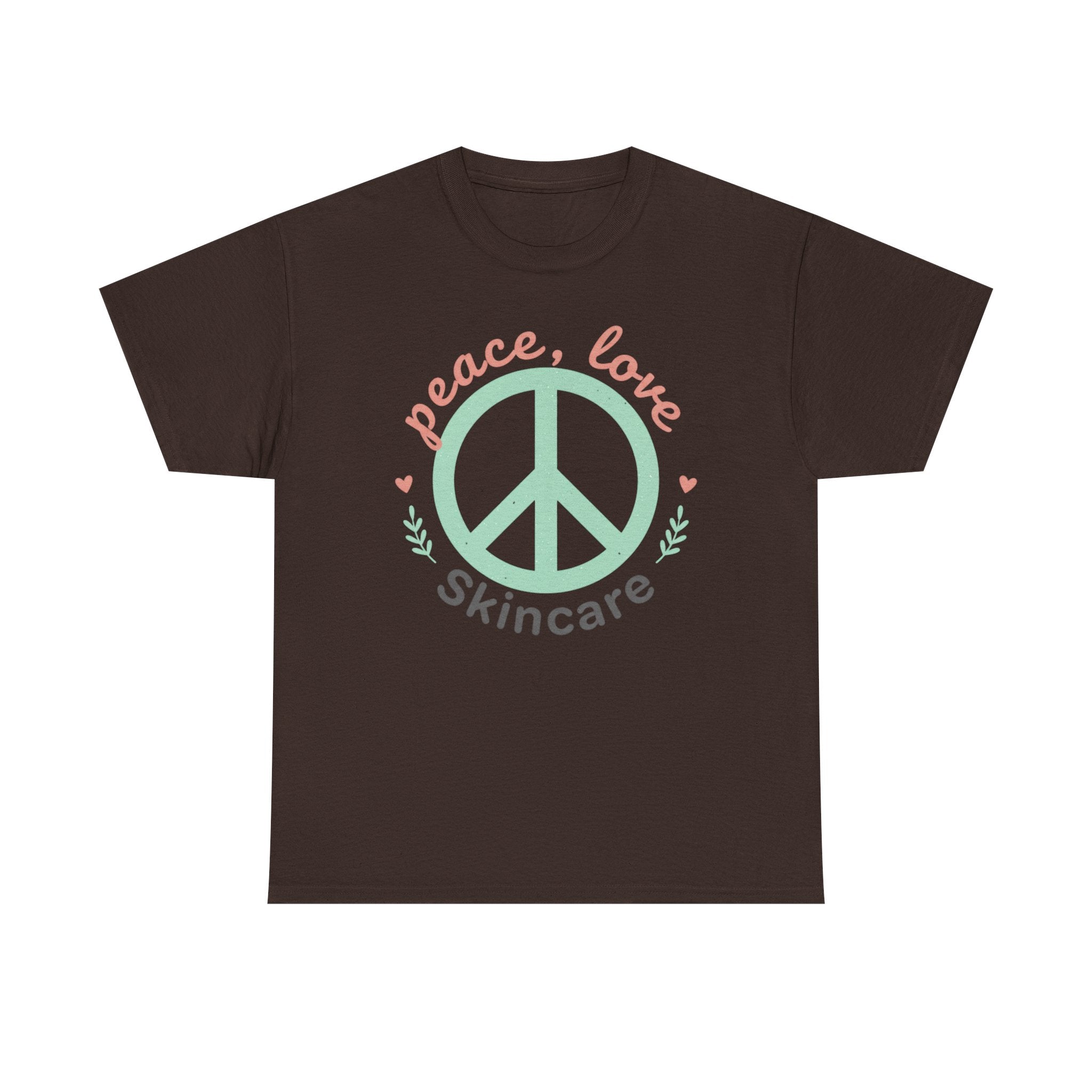 Peace Love Skincare T-Shirt — Cute Eco Vibes Graphic Tee