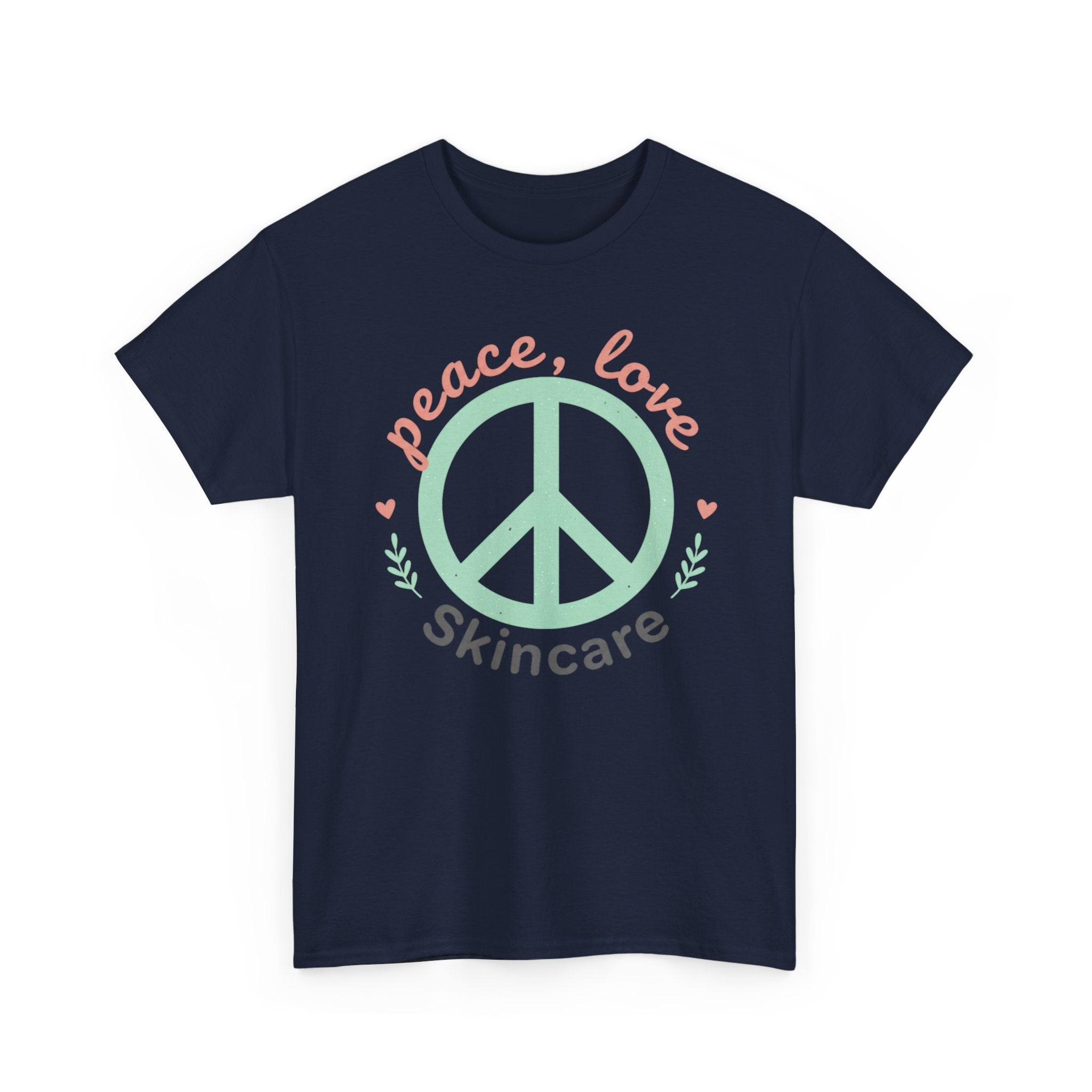 Peace Love Skincare T-Shirt — Cute Eco Vibes Graphic Tee