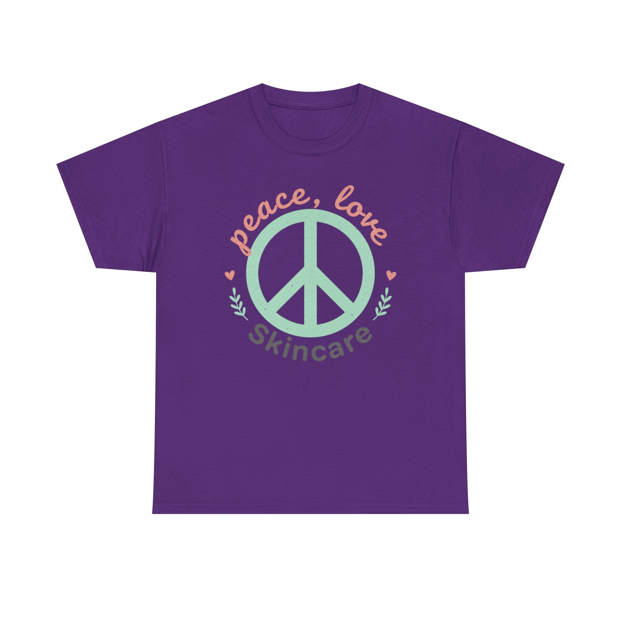 Peace Love Skincare T-Shirt — Cute Eco Vibes Graphic Tee