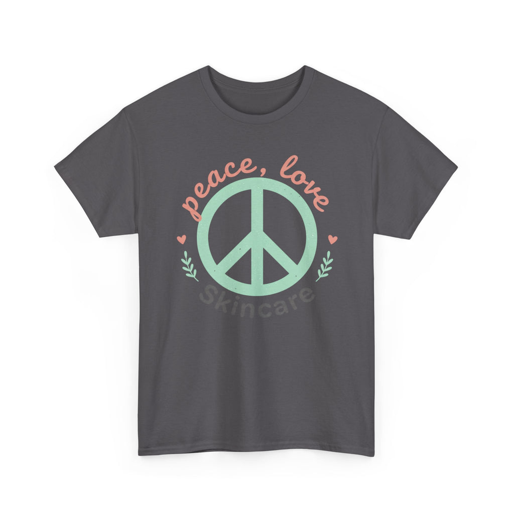 Peace Love Skincare T-Shirt — Cute Eco Vibes Graphic Tee