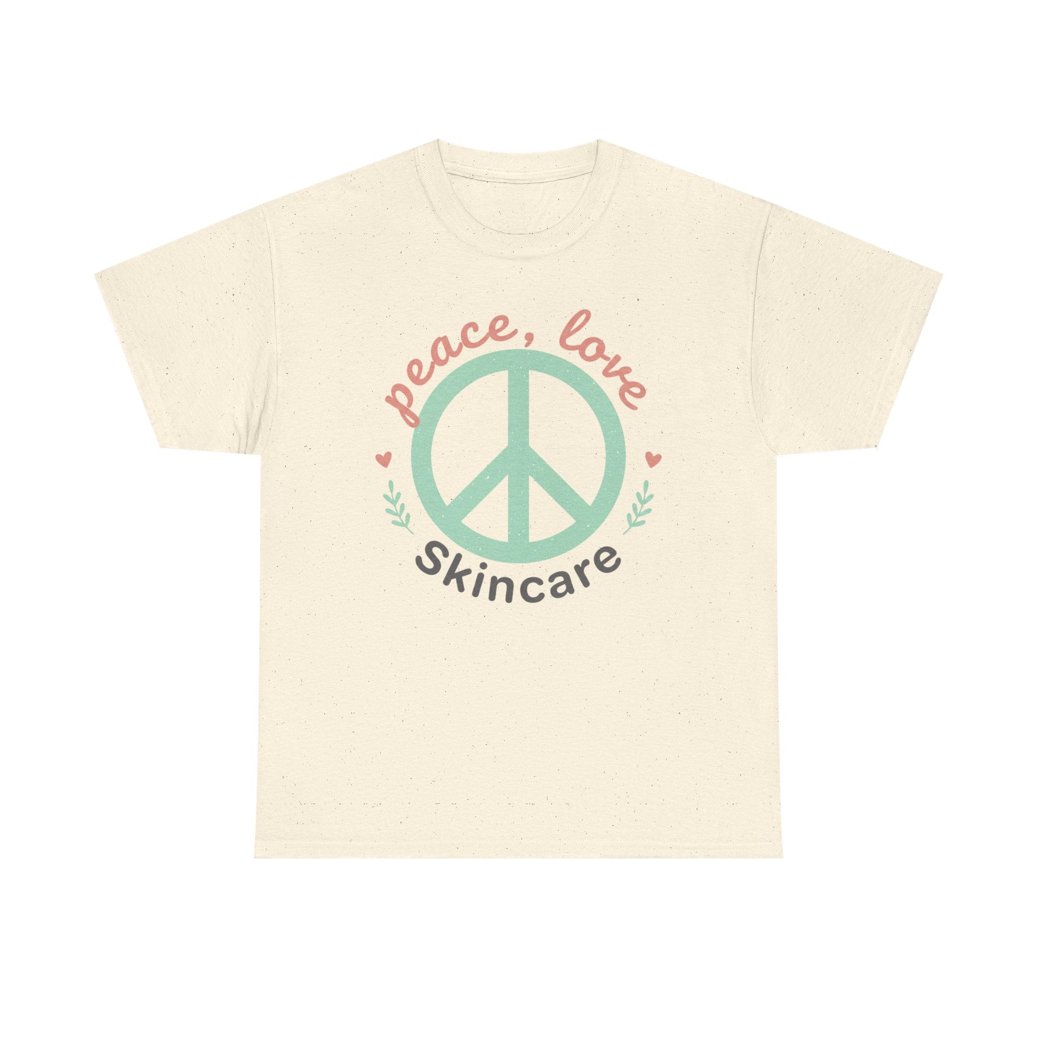 Peace Love Skincare T-Shirt — Cute Eco Vibes Graphic Tee