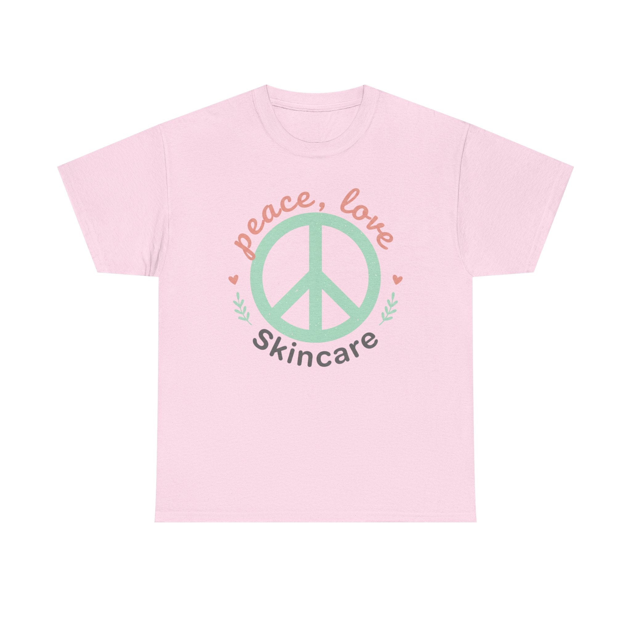 Peace Love Skincare T-Shirt — Cute Eco Vibes Graphic Tee