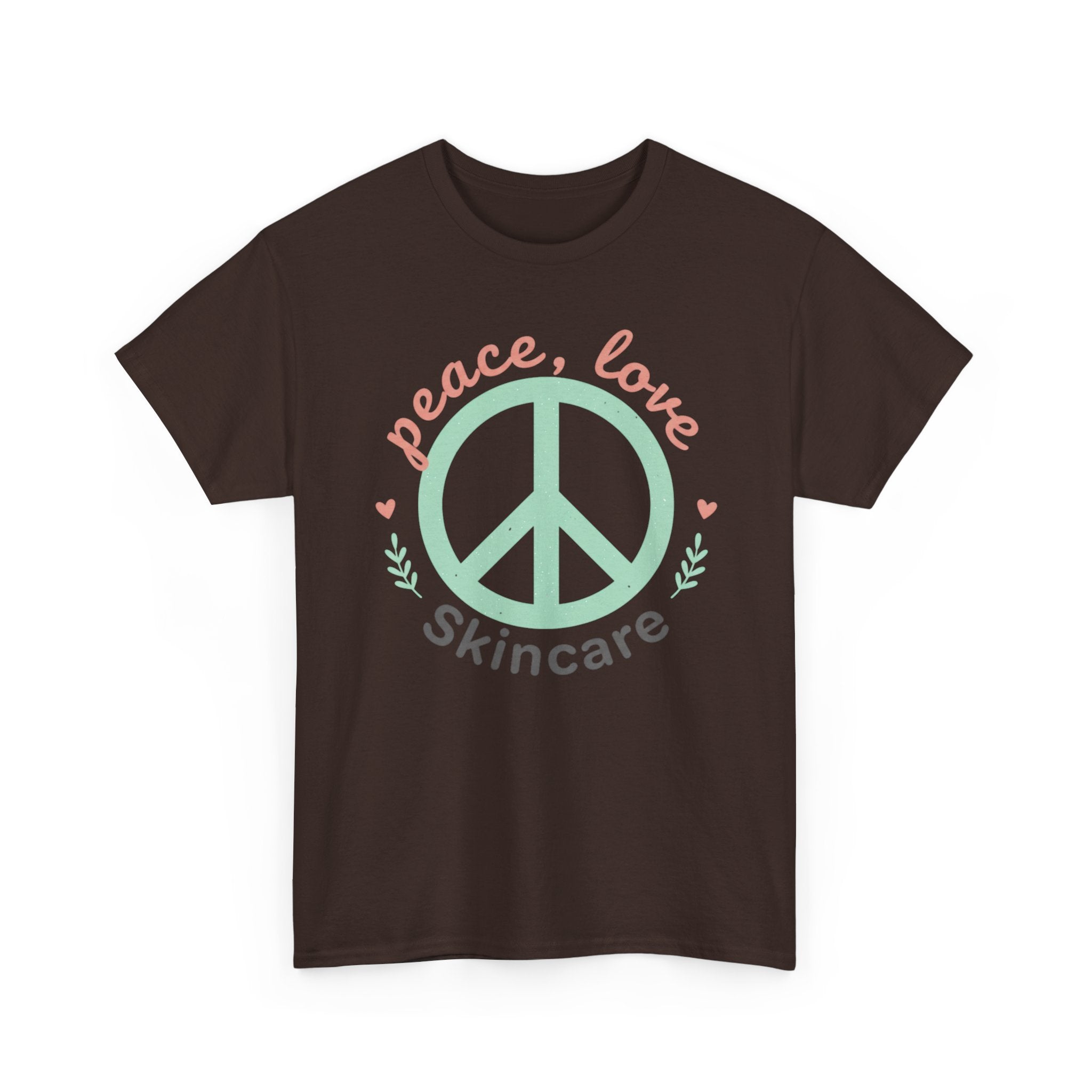 Peace Love Skincare T-Shirt — Cute Eco Vibes Graphic Tee