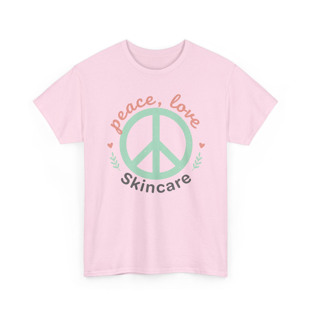 Peace Love Skincare T-Shirt — Cute Eco Vibes Graphic Tee