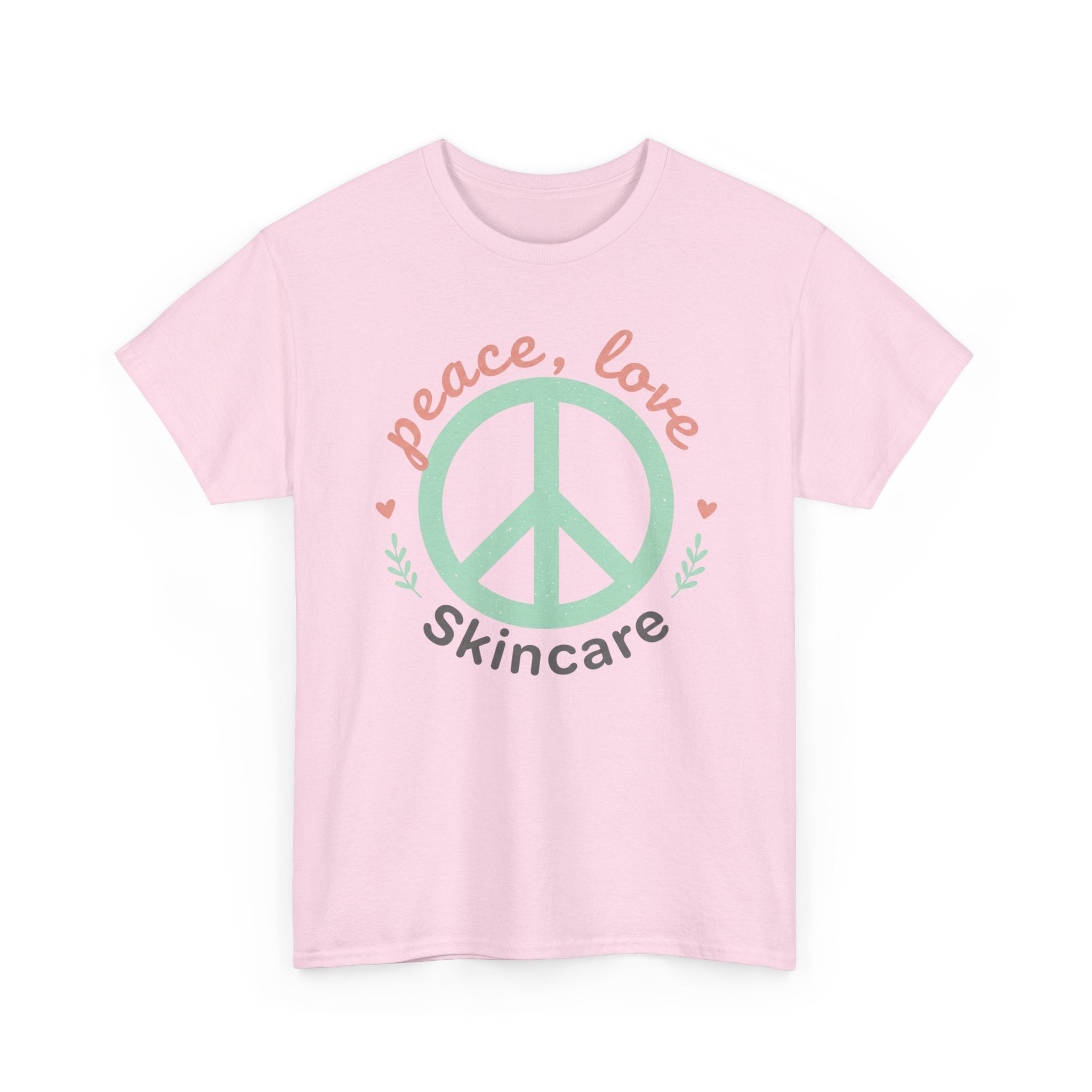 Peace Love Skincare T-Shirt — Cute Eco Vibes Graphic Tee